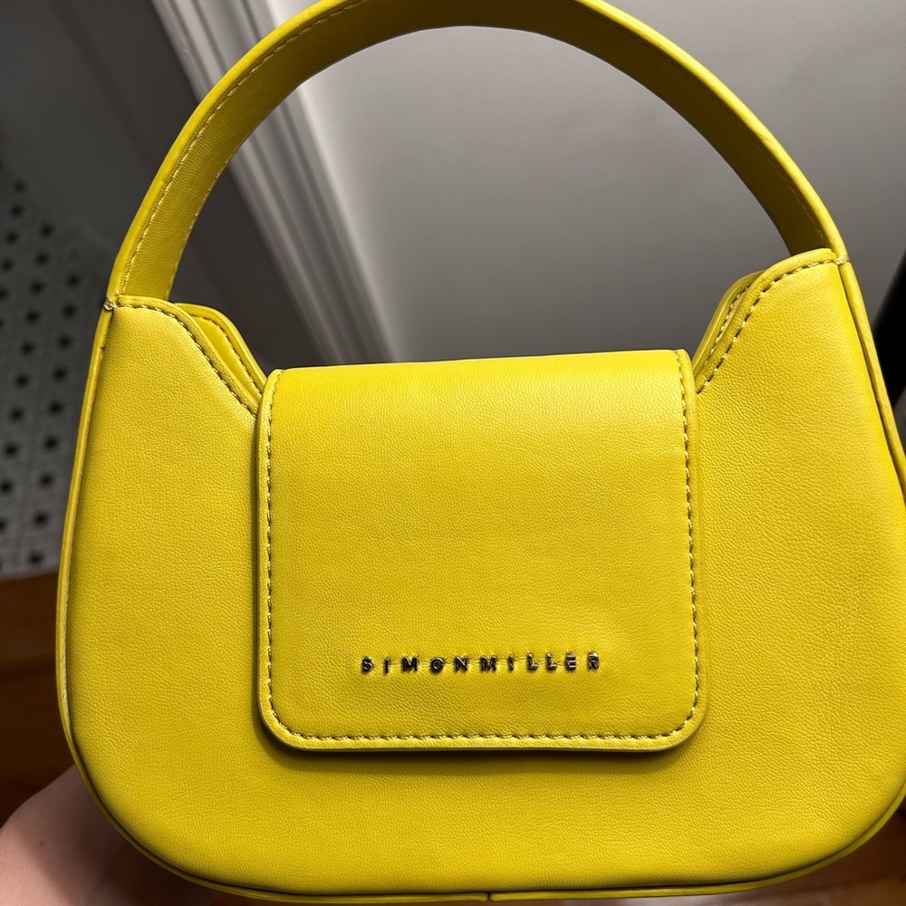 simon miller mini retro bag in chartreuse / lime green